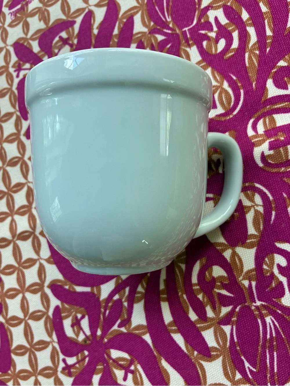 Pottery Barn White Ceramic Coffee Mug - Classic Dining Cup 10 oz.
